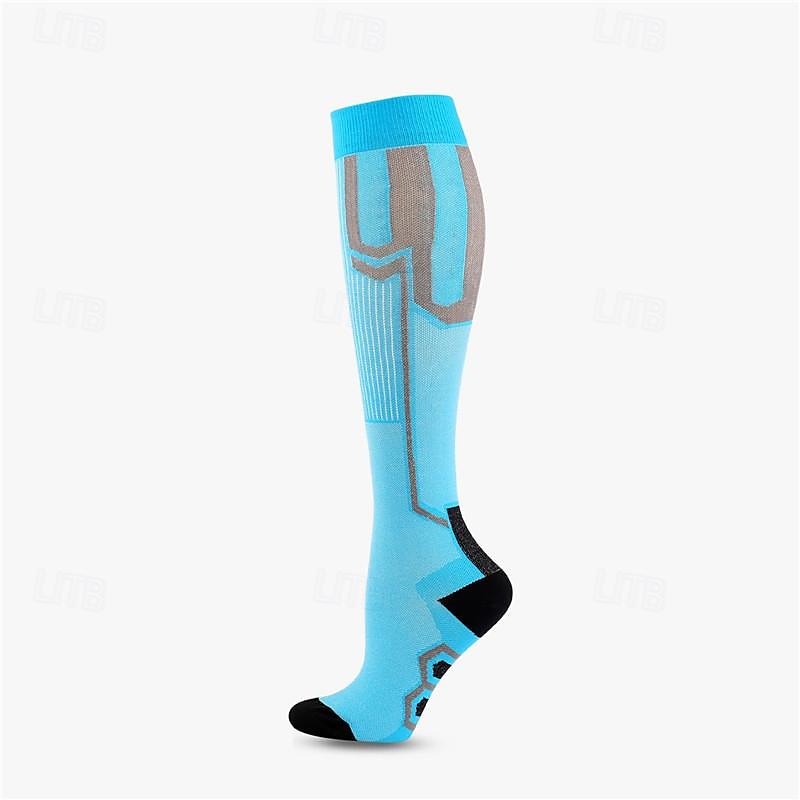 Calcetines de compresión Calcetines Deportivos Calcetines para correr 1 Par Bloque de Color Hombre Calcetines de tubo A prueba de resbalones Transpirable Reductor del Sudor Cómodo Entrenamiento de 2025 - $7.59 –P1