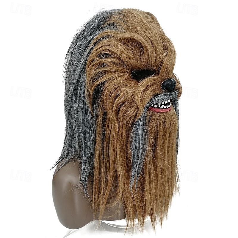 Monsters Chewbacca Maska Plná hlava Dospělé Unisex Strašidelný kostým Pohyblivá čelist Výkon Párty Karneval Jednoduchý karnevalový kostým 2025 - $43.99 –P4