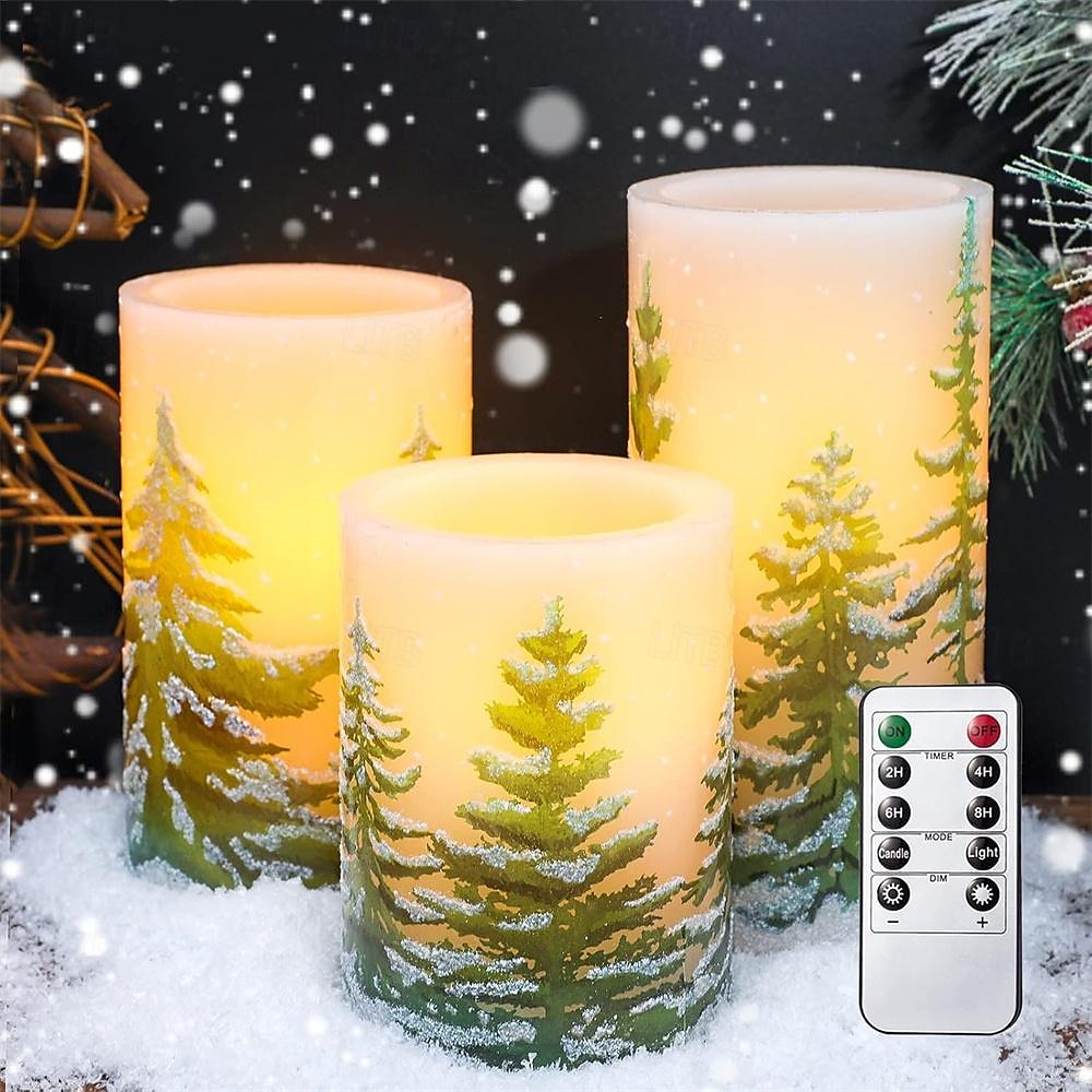 30-Pack Flameless LED Christmas Candles With Remote - Battery Operated Flickering Candles For Tree Decor