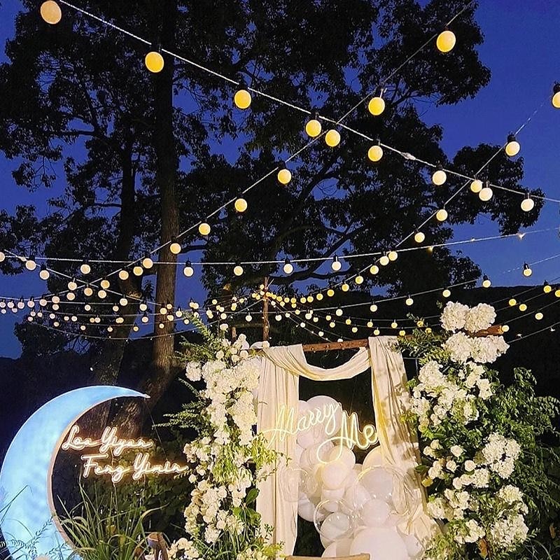stringa di lampadine solari impermeabili per esterni natale g50 lampadina luce matrimonio giardino fata luce festa di natale vacanza campeggio esterno balcone decorazione del paesaggio del 2025 a $23.99 –P11