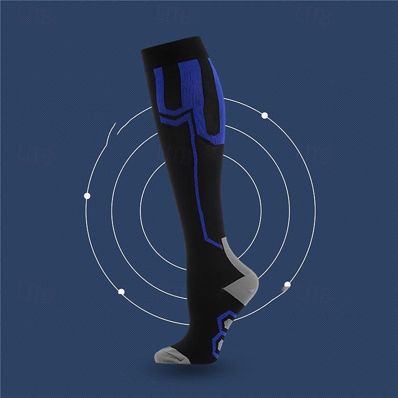 Calcetines de compresión Calcetines Deportivos Calcetines para correr 1 Par Bloque de Color Hombre Calcetines de tubo A prueba de resbalones Transpirable Reductor del Sudor Cómodo Entrenamiento de 2025 - $7.59 –P8