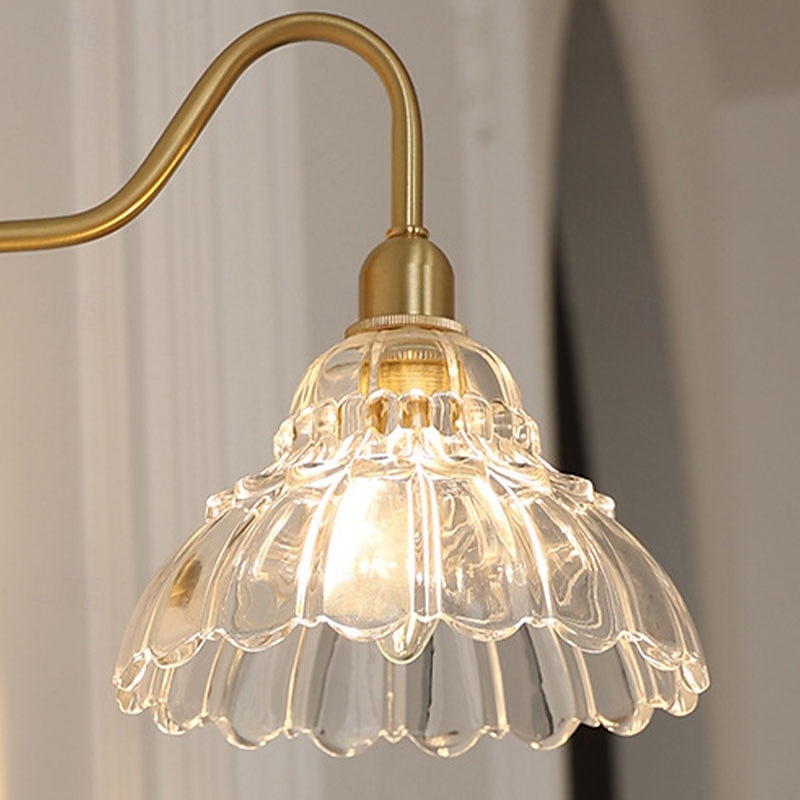 led inomhus vägglampor varmvit e14 modernt glas modern hembelysning metall vägglampa lampat för sovrum matsal 85-265v 2025 - $107.99 –P3