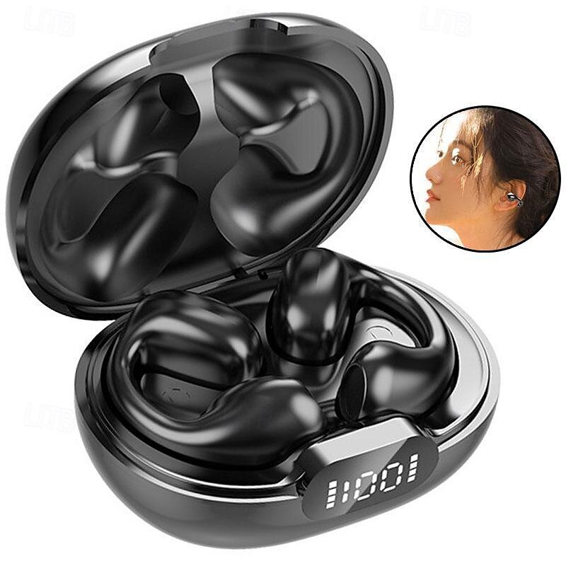 1PC schmerzfreies Tragen Ohr-Clip-Ohrhörer TWS kabellose Bluetooth 5.3 Ohrhörer mit Mikrofon 2025 - $16.99 –P1