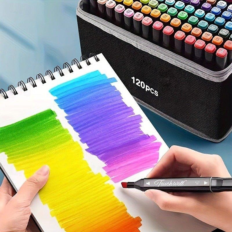100/120/168 Colors Markers Dual Tips Permanent Art Markers Pen Highlighter Pen Sketch Markers for Painting Sketching Back to School 2025 - $37.99 –P2