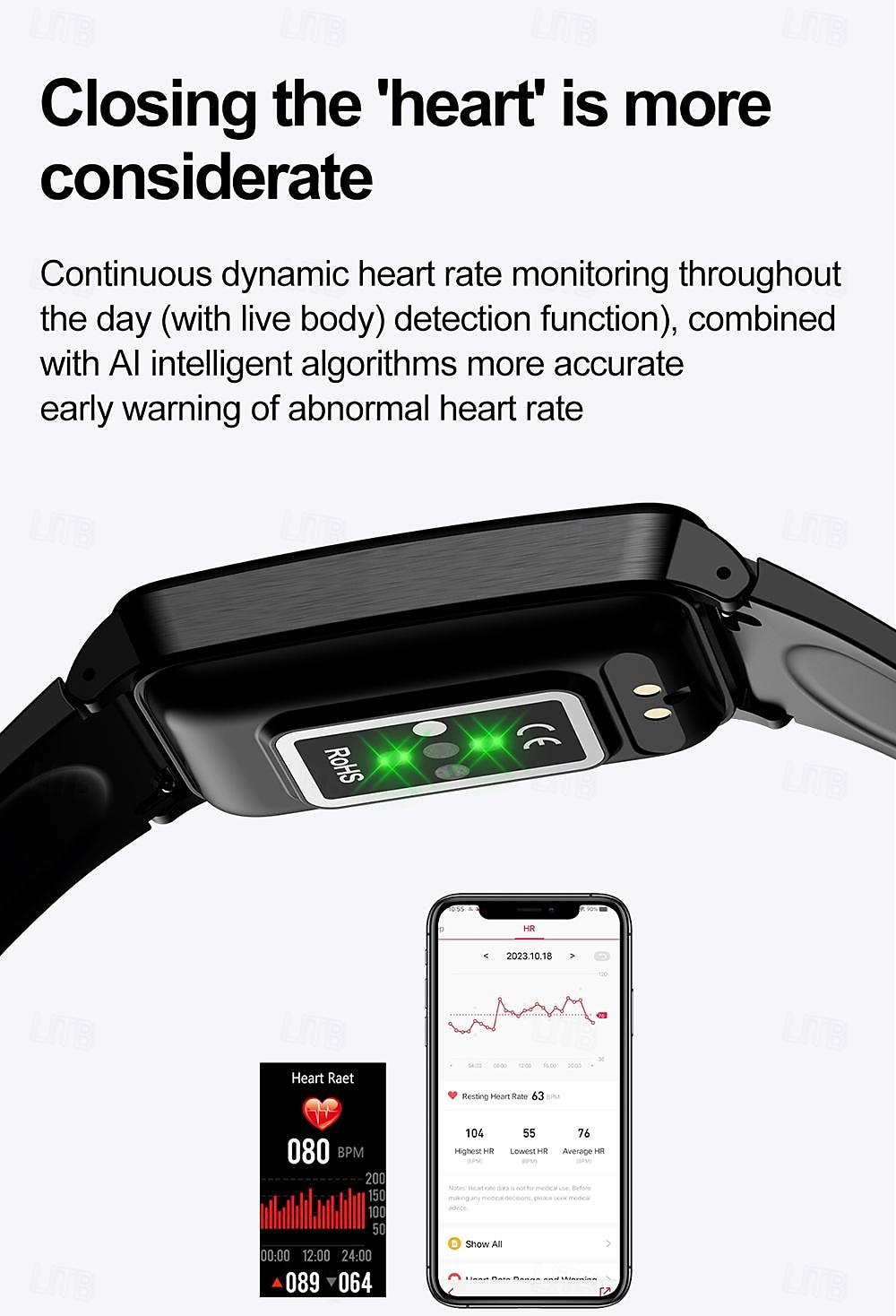 NEW Smart Watch 1.47 inch Smartwatch Fitness Running Watch Bluetooth Temperature Monitoring Pedometer Call Reminder Compatible with Smartphone Women Men Waterproof Media Control Message 2025 - $35.99 –P10