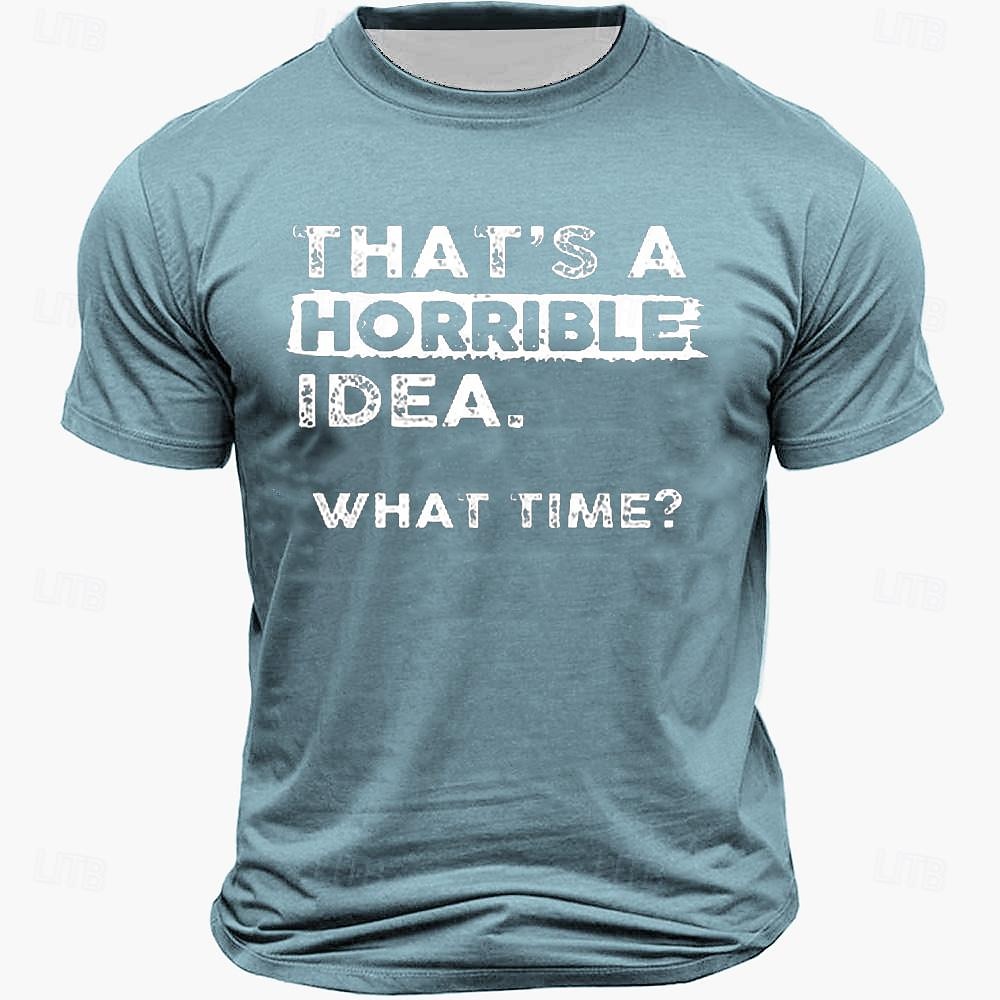 Hombre Gracioso Camiseta Manga Corta Camiseta Impresión 3D Cuello Barco Camisa Vintage Fresco Fiesta Festivos Rojo Azul Marino Azul Verano Primavera Ropa S M L XL XXL XXXL 2026 - $19.49 –P6