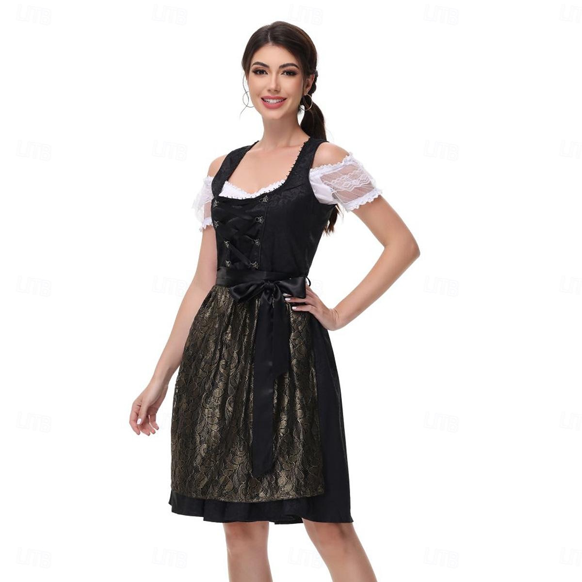 Oktoberfest Jurken Dirndl Trachtenkleider hulp in de huishouding Duits München Weiden Dames Doek in traditionele stijl Hemd Kleding 2025 - $71.99 –P2