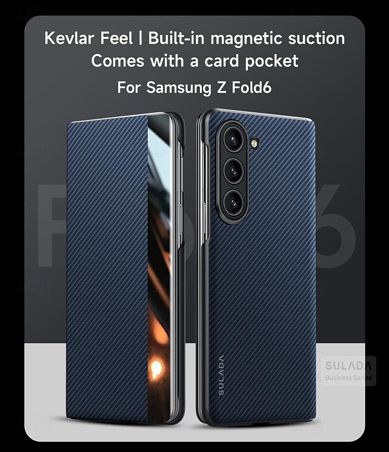 Phone Case For Samsung Galaxy Z Fold 6 Z Fold 5 Z Fold 4 Back Cover Magnetic Support Wireless Charging Card Slot PC 2025 - $30.99 –P14