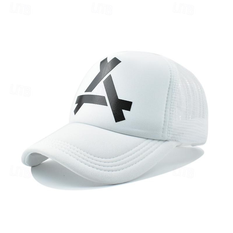 Herre Snapback lue Baseballcaps Solhatt Trucker Hat Nettinghette Svart Hvit Bomull Netting Mesh tilbake Mote Fritid Gate Daglig Grafisk Justerbare Solkrem Pustende 2025 - $5.49 –P7