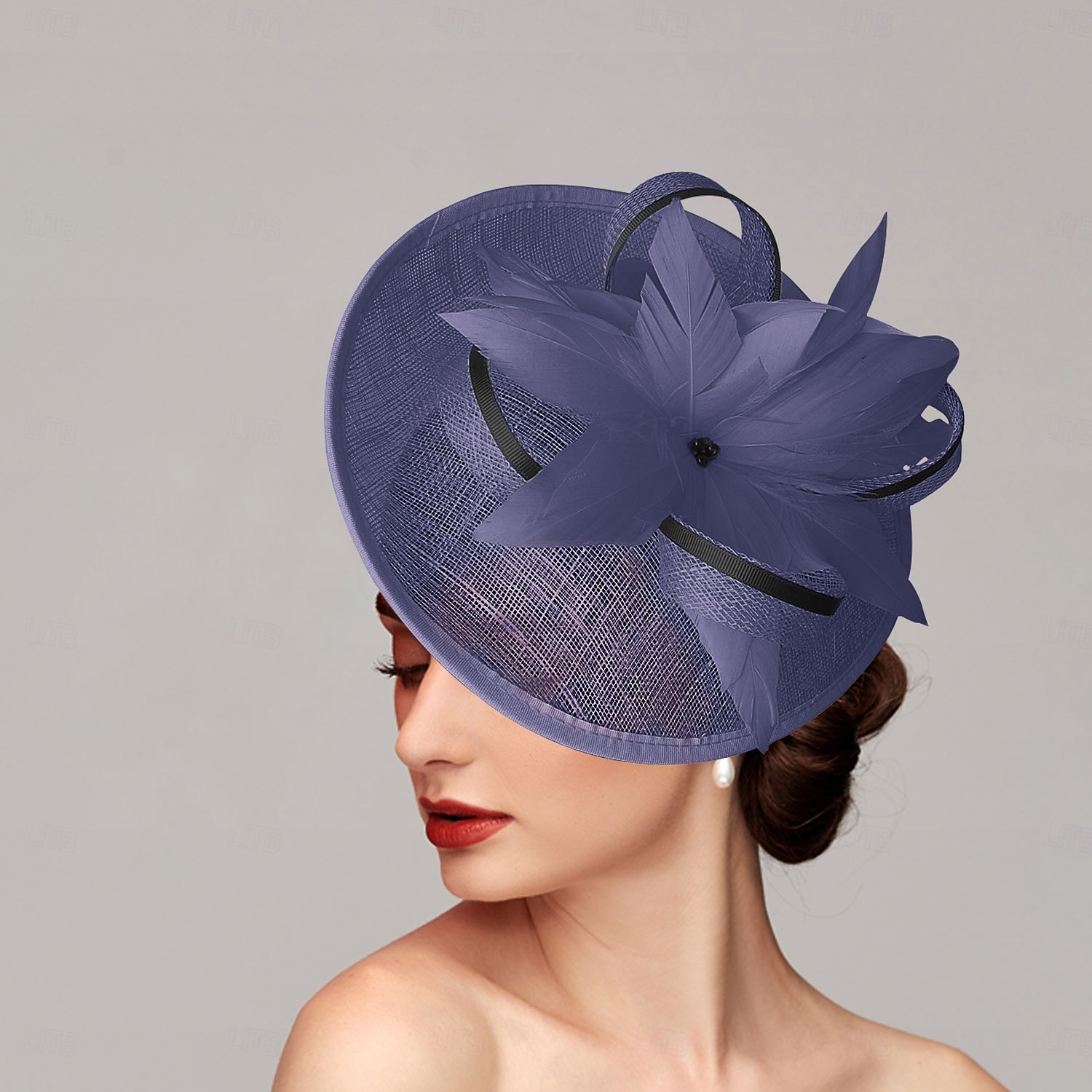 Fascinators Feathers Net Saucer Hat Wedding Horse Race Ladies Day Melbourne Cup With Feather Cap Headpiece Headwear dress to impress Race Day Dress 2025 - $39.99 –P4