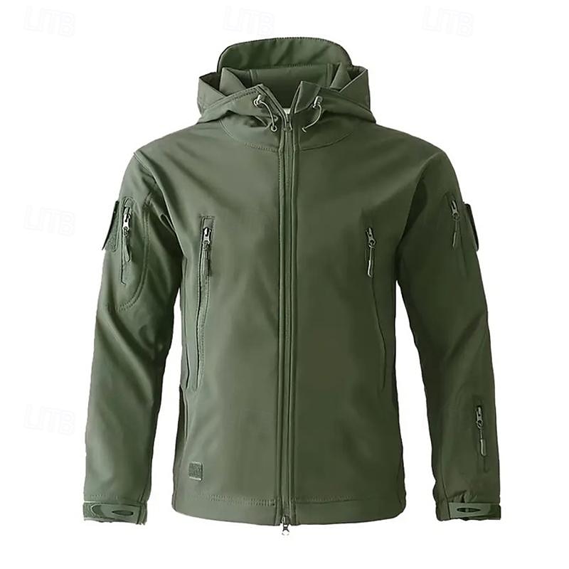 Per uomo Giacca Softshell Giubbino da escursione All'aperto Color Block Antivento Resistente all'acqua Felpa con cappuccio Giacca a vento Campeggio / Escursionismo / Speleologia Viaggi Nero Verde del 2025 a $33.59 –P2