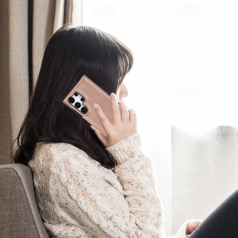 Phone Case For Samsung Galaxy S25 Ultra S24 Ultra Plus S23 S22 S21 S20 Ultra Plus FE A55 A35 A25 A15 5G A54 A34 A14 A73 A53 A33 A23 A13 A72 A52 A32 A22 A12 Back Cover with Stand Holder Magnetic Card 2025 - $16.99 –P7