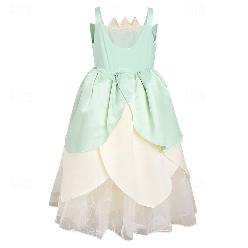 Tinker Bell Fairy Tale Princess Tiana Flower Girl Dress Theme Party Costume Tulle Dresses Cosplay Movie Cosplay for Girls' Kids Carnival Party / Evening 2025 - $37.99 –P2