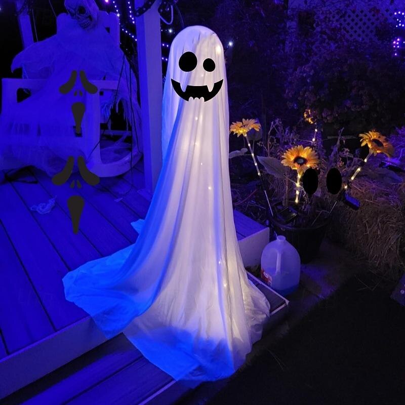 Halloween Decorations Lighted Ghosts Outdoor Decoration Lights Yard Halloween Standing Ghost Lights Battery Operated Porch for Patio Spooky Atmosphere Decorations 1pc 2026 - $30.99 –P16