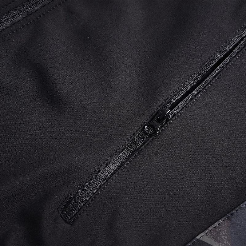 Herren Soft Shell Jacke Wanderjacke Draussen Farbblock Windundurchlässig Wasserdicht Windbreaker-Jacke Reisen Schwarz Tarnung Grün 2025 - $55.99 –P13