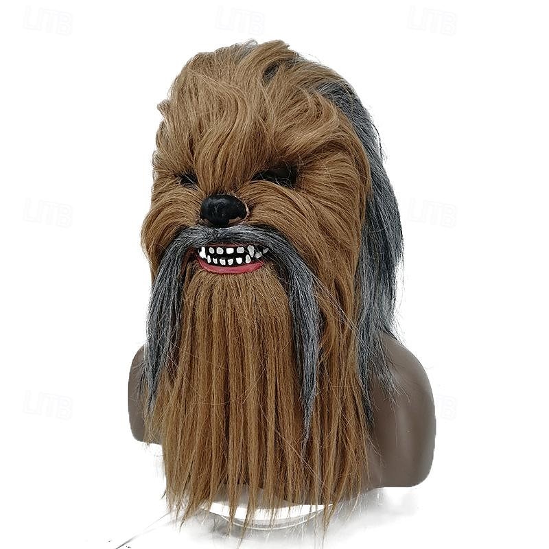 Monsters Chewbacca Maska Plná hlava Dospělé Unisex Strašidelný kostým Pohyblivá čelist Výkon Párty Karneval Jednoduchý karnevalový kostým 2025 - $43.99 –P3