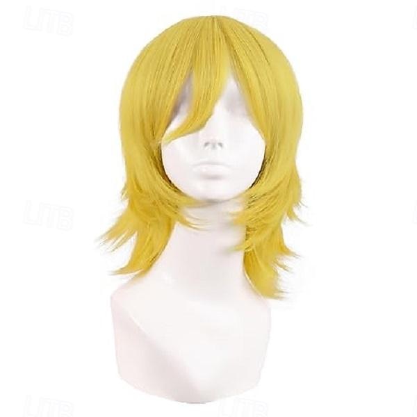 Parrucca Cosplay Corto Coda di Lupo Sintetica con Frangette Parrucche Cosplay di Halloween del 2025 a $17.99 –P4