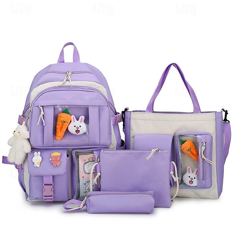 zaini cartoon per zaini scolastici set con tote bag borsa a tracolla astuccio zaino per ragazze regali per il ritorno a scuola del 2025 a $31.99 –P4