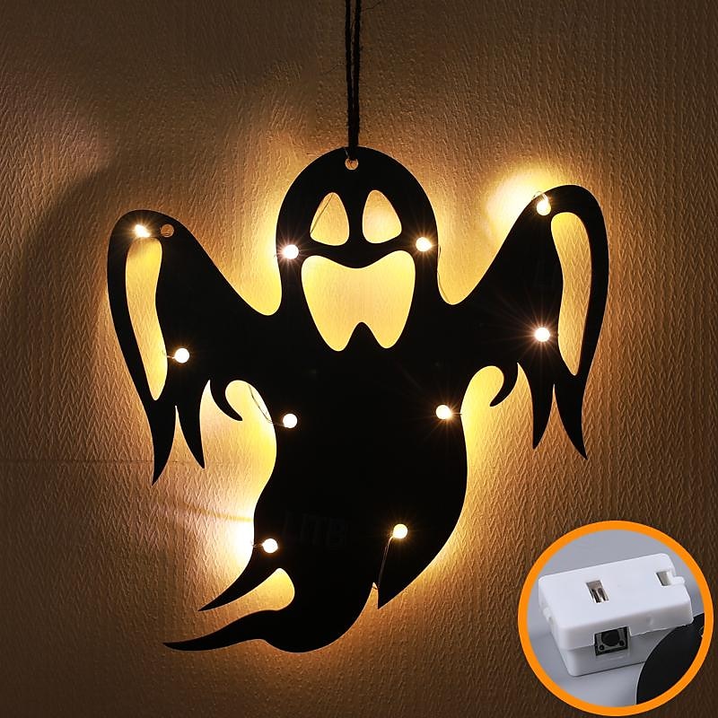 halloween okenní světla halloween dekorace led pavučina pavučina na baterie vnitřní okenní závěsná světla party domácí dekorace 2025 - $9.99 –P8