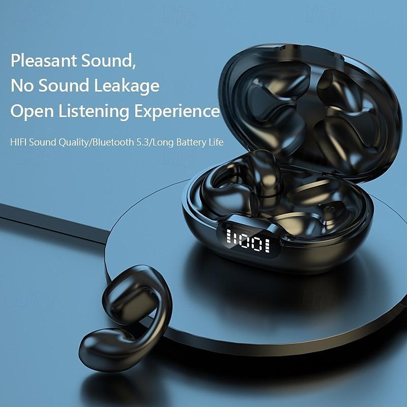 1PC Painless Wear Ear-clip EarphonesTWS Wireless Bluetooth5.3 Earbuds with Microphone 2025 - $16.99 –P9