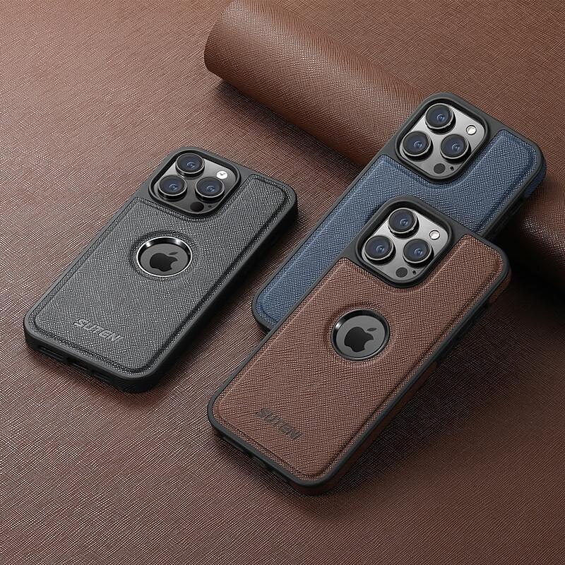 2025年 電話 ケース 用途 iPhone 16 iPhone 15 プロマックスプラス iPhone 14 13 12 Pro Max Plus バックカバー ワイヤレス充電をサポート 耐衝撃 レトロ風 TPU PUレザー  コレクション – $17.99 –P10