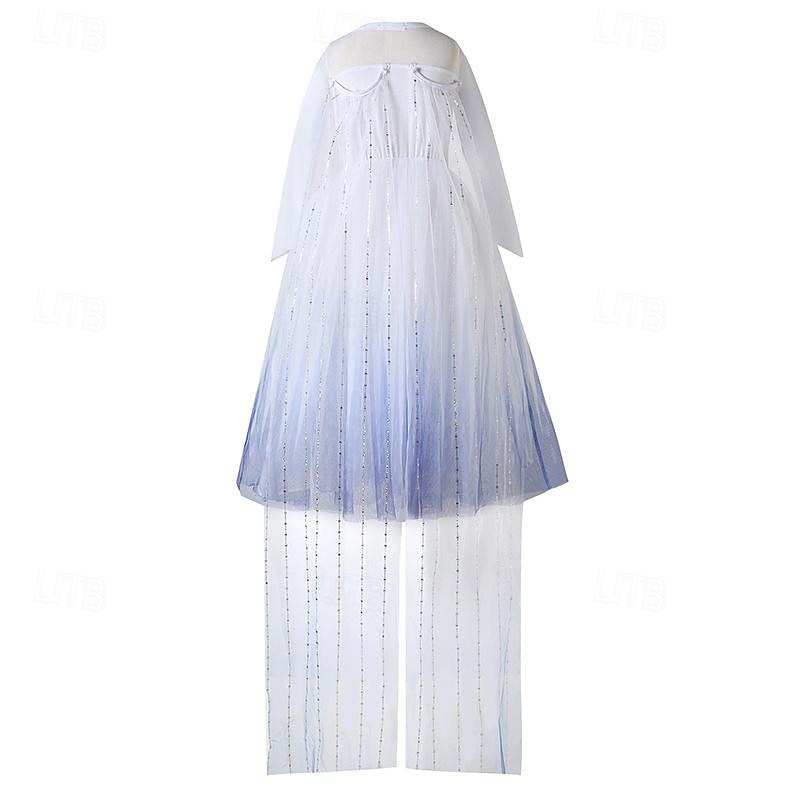 Basm Regina Zăpezii Înghețat Prințesă Elsa Ținute Rochie de fete cu flori Costum de petrecere tematică Cosplay for Fete Copii Crăciun Carnaval Zuia Copiilor Petrecere / Seara 2026 - $51.99 –P9