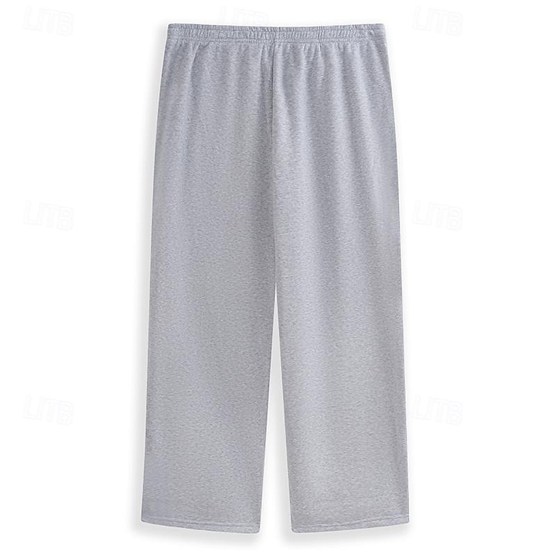 Men's Fleece Pants Sweatpants Joggers Trousers Straight Leg Sweatpants Pocket Plain Comfort Breathable Outdoor Daily Going out Fashion Streetwear Black Wine 2025 - $17.99 –P2