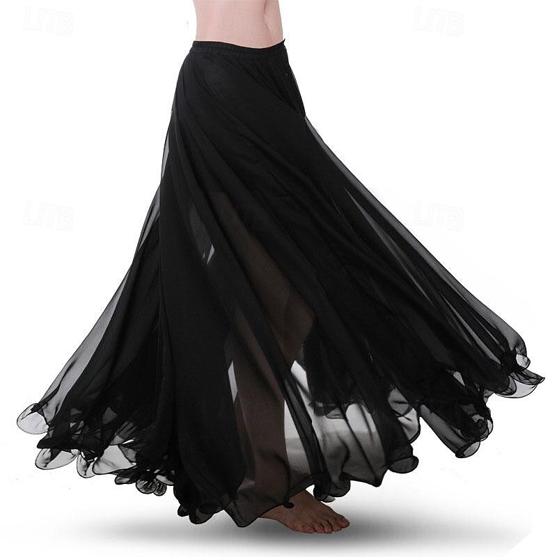 fusta de dans din buric noua de jos o jumatate de lungime fusta lunga vara fusta mare de dans estic gras mm720 de grade fusta swing mare 2025 - $43.99 –P5