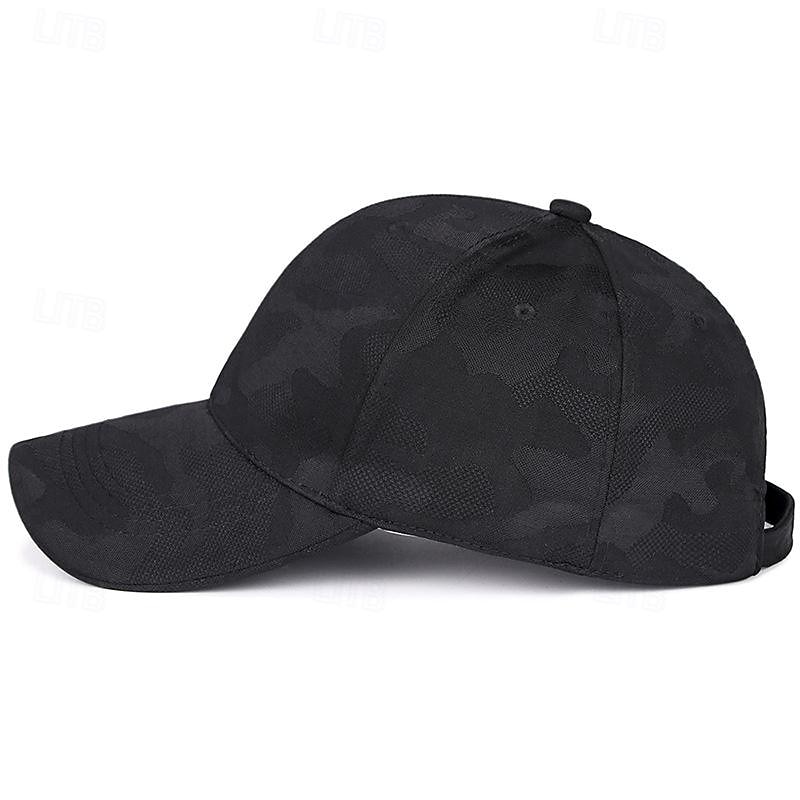 Herren Cap Basecap Sonnenhut Kappe Schwarz Weiß Polyester Modisch Brautkleider schlicht Strasse Täglich camuflaje Glatt Einstellbar Sonnenschutz Atmungsaktiv 2025 - $10.49 –P7