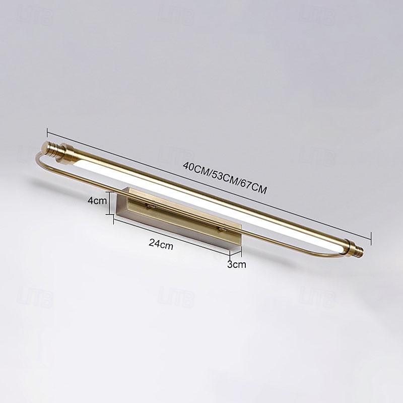 Luz led para tocador, 6w, luces retro con imagen de pared, espejo de maquillaje giratorio, luz frontal, accesorio de iluminación para tocador de baño 2025 - $116.99 –P1
