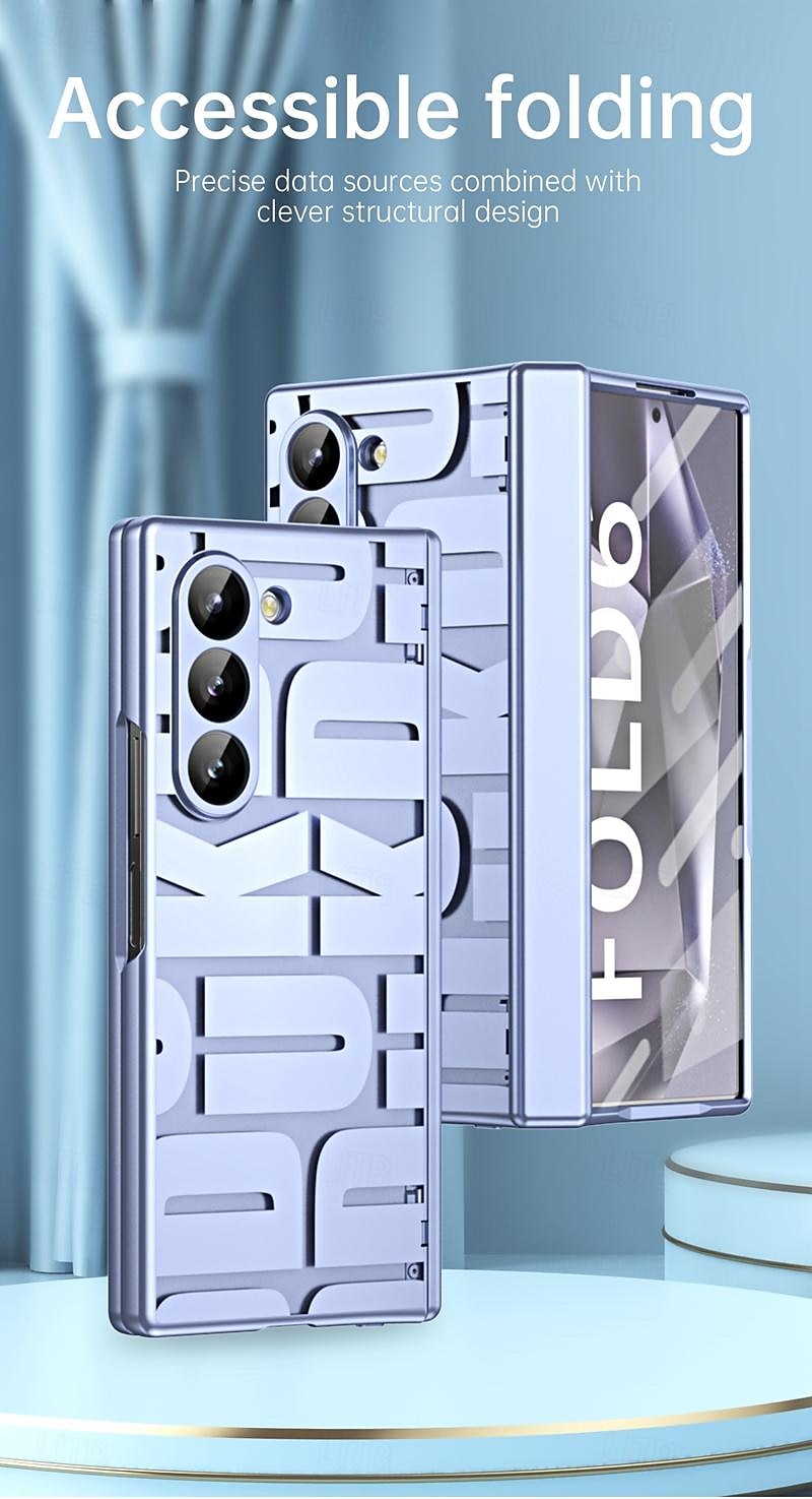 2025年 電話 ケース 用途 サムスンのギャラクシー Zフォールド6 Z Fold 5 Z Fold 4 Z Fold 3 バックカバー とスクリーンプロテクター 全身保護 耐衝撃 仕上げ PC コレクション – $26.99 –P4