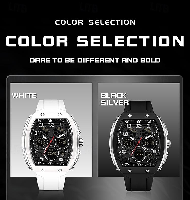 SANDA Men Digital Watch Outdoor Sports Fashion Wristwatch Luminous Stopwatch Alarm Clock Countdown Silicone Gel Watch 2025 - $29.99 –P7