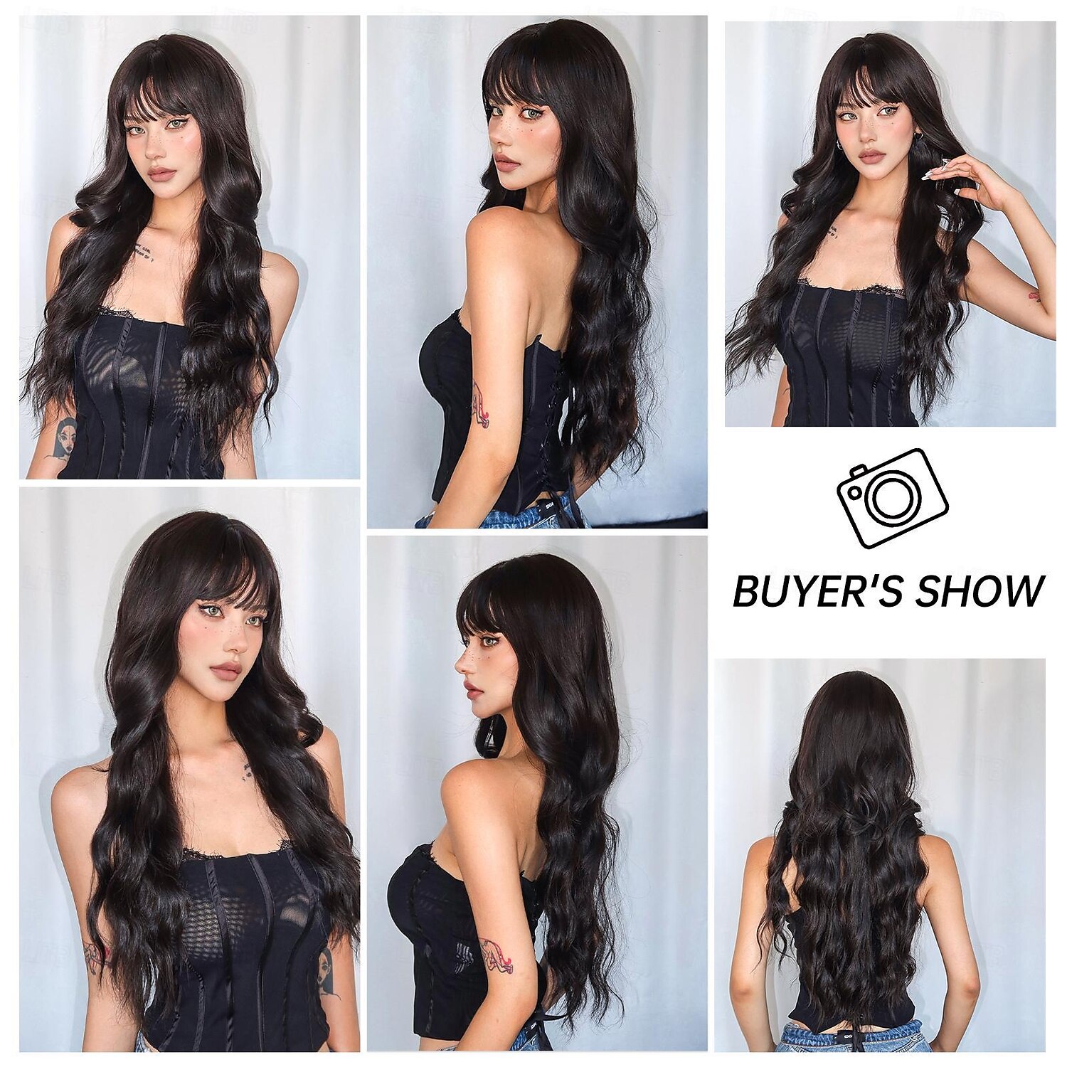 28 inch synthetische pruik damespruik blond lang golvend haar mode dagelijks feest cosplay 2025 - $25.99 –P5
