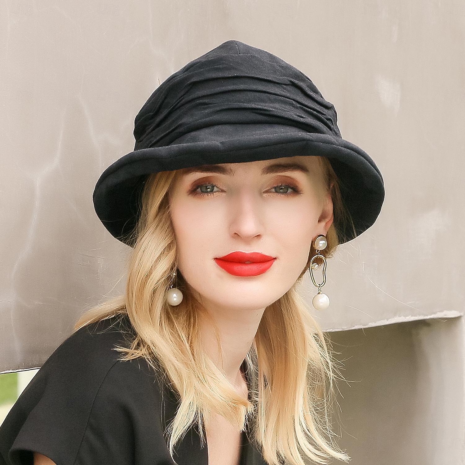 cappelli cappello a secchiello in cotone cappello floscio cappello da sole casual vacanza semplice classico con copricapo con giunture di colore puro del 2025 a $24.99 –P11