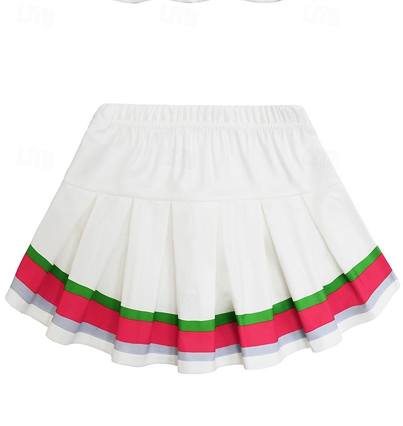 Zombie School Cheerleader Skirt Outfits Cosplay Movie Cosplay for Girls' Kids Masquerade Performance Party 2025 - $21.99 –P3