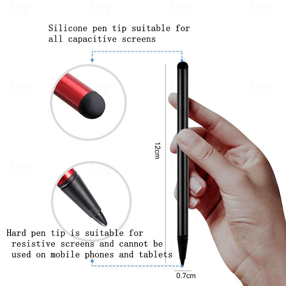 2025年 抵抗型と静電容量型のスクリーンの二重使用、ソニーエリクソン、サムスン、シャオミ、ファーウェイ用ペン、すべてのタブレット、アップルiPhone、ポータブル、愛らしい2つのモード、メタル  コレクション – $8.99 –P1