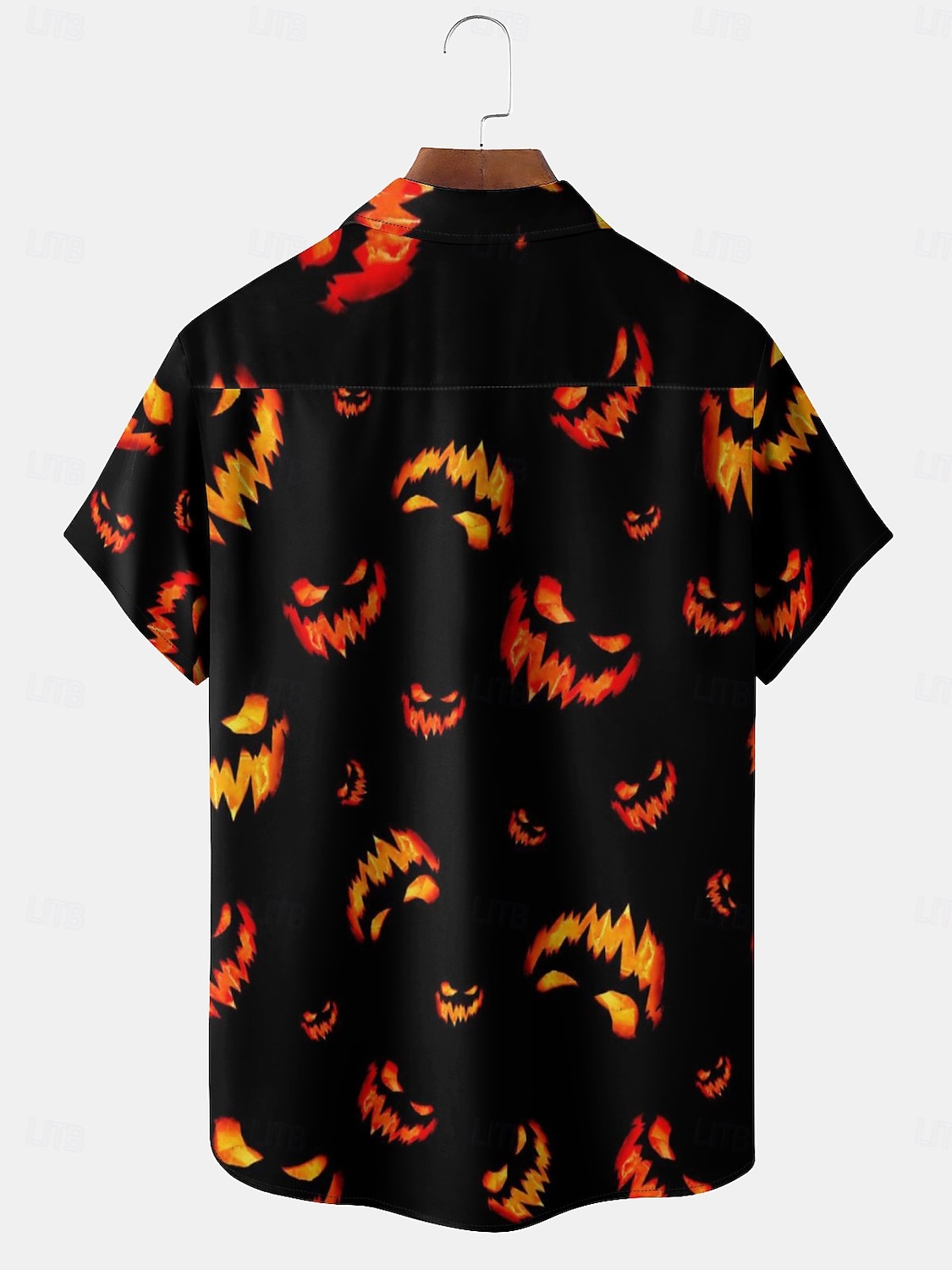 Halloween Floreale Informale Per uomo Camicie stampate Maniche corte Per uscire Fine settimana Primavera estate Colletto Stampe Sottile Nero Poliestere del 2025 a $23.99 –P1