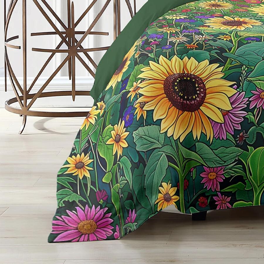 set copripiumino floreale botanico - include copripiumino e federe - design elegante e ispirato alla natura - tessuto morbido e confortevole - perfetto per l'arredamento della camera da letto del 2025 a $68.99 –P7