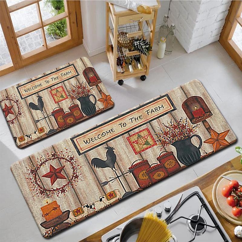 farma kuře kobereček kuchyňská podložka protiskluzová olejivzdorná podložka do obývacího pokoje koberec vnitřní venkovní podložka ložnice výzdoba koupelna podložka vchod kobereček podložka pod dveře 2025 - $15.99 –P11