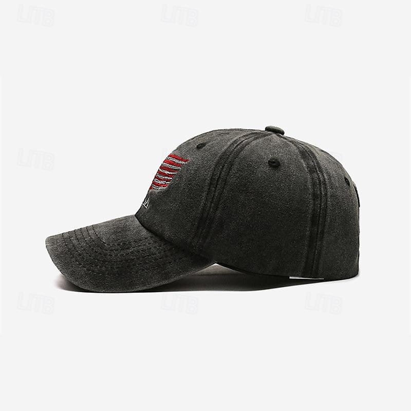 Men's Baseball Cap Sun Hat Trucker Hat Black Navy Blue Polyester Embroidered Fashion Casual Street Daily Letter National Flag Adjustable Sunscreen Breathable 2025 - $11.49 –P7