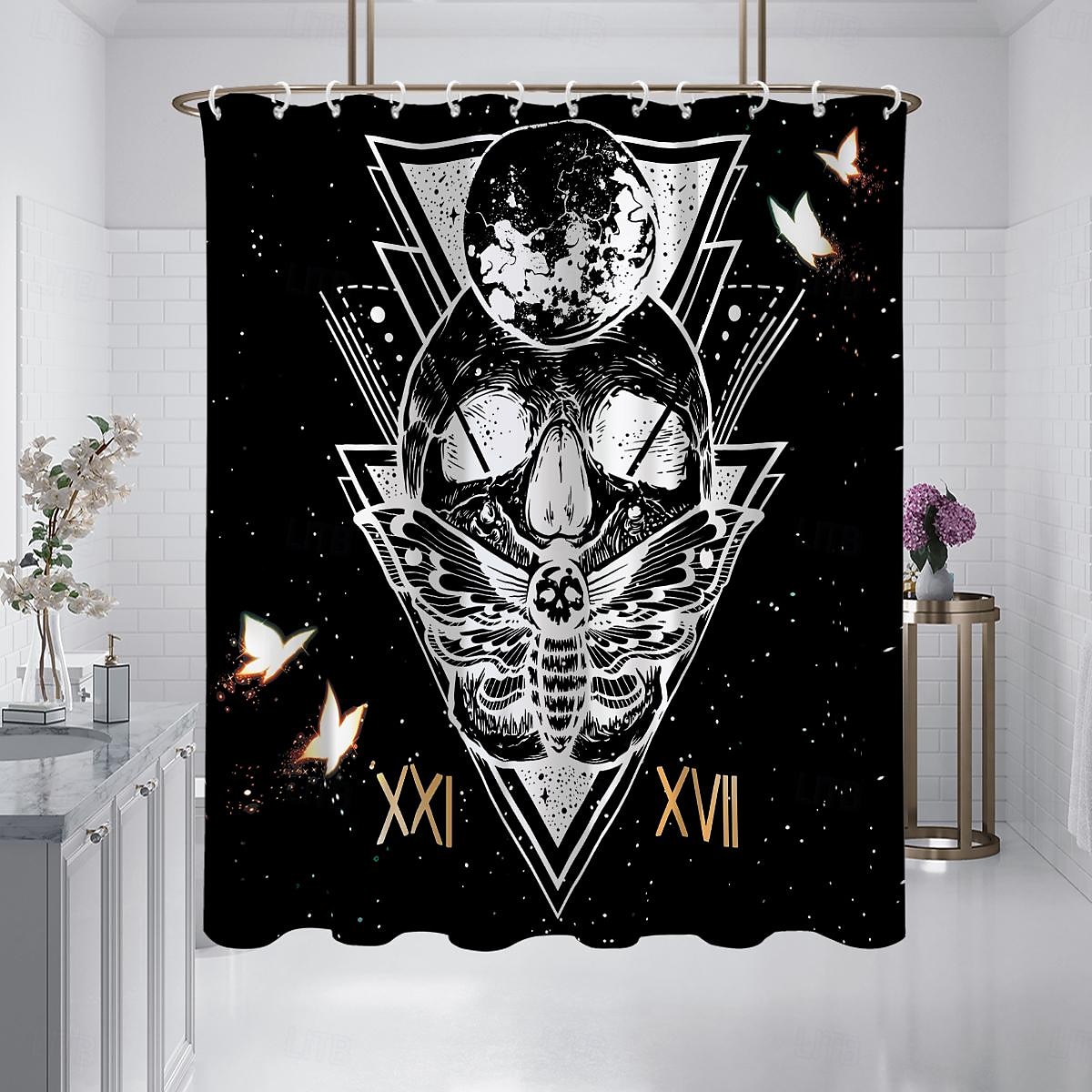 Dusjforheng med kroker 180cm*180cm(70"*70") Polyester Vaskbart Vanntett Plante Blomster Mønster Badekar Dekor 2026 - $28.99 –P7