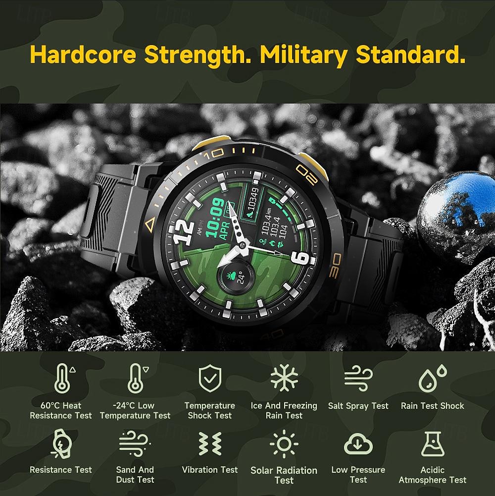 iMosi I6 Smart Watch 1.43 inch 4G LTE Cellular Smartwatch Phone 4G Pedometer Call Reminder Sleep Tracker Compatible with Null Men GPS Hands-Free Calls Waterproof IP 67 46mm Watch Case 2025 - $128.99 –P6