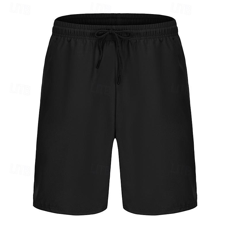 Homens Shorts de moletom Calção Shorts de verão Bolsos Com Cordão Cintura elástica Tecido Conforto Curto Esportes Diário Para Noite Moda Casual Preto Cinzento Micro-Elástica de 2025 por $13.49 –P8