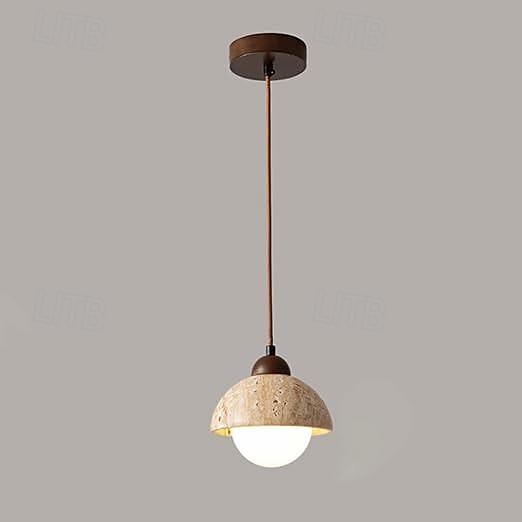LED Pendant Light Warm White 1-Light Nordic Vintage Stone Hanging Light Restaurant Bar Chandelier Single Head Hanging Lamp for Corridor Aisle Lighting Fixtures 85-265V 2025 - $143.99 –P6
