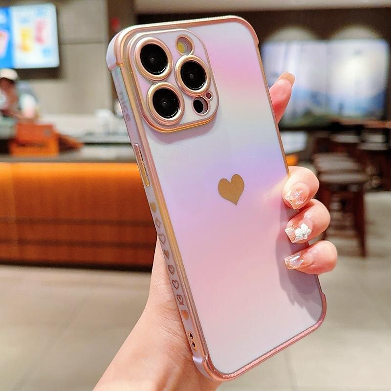телефон Кейс для Назначение айфон 16 Айфон 15 Про Макс Плюс iPhone 14 13 12 11 Pro Max Plus Кейс на заднюю панель Блеск Блеск Блестящий Защита от удара ТПУ Покрытие 2025 - $15.99 –P14