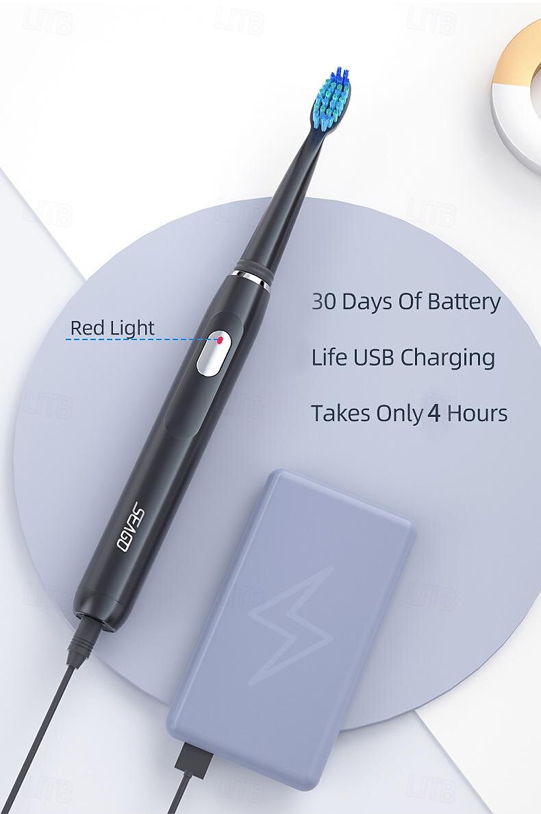 Electric Toothbrush Rechargeable Sonic Tool Electric Toothbrush Replacement Brush Heads Professional Sonic Toothrsuh 2025 - $71.99 –P3