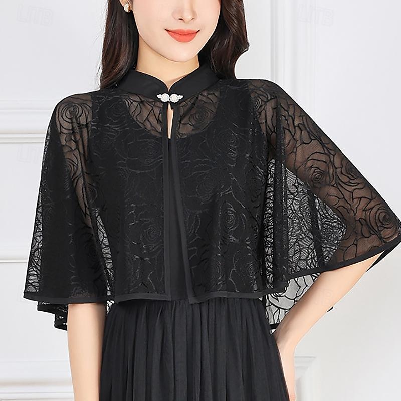 Women's Wrap Elegant Luxury Sleeveless Polyester Wedding Wraps With Lace For Wedding Summer 2025 - $20.99 –P6
