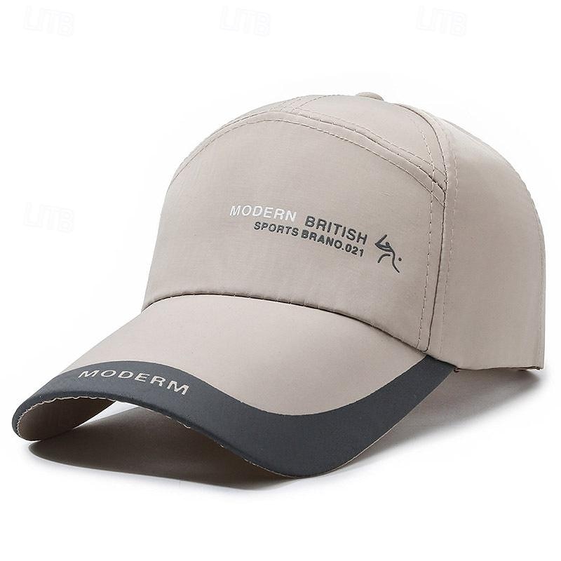 Herren Cap Basecap Sonnenhut Kappe Schwarz Rote Polyester Patchwork Modisch Brautkleider schlicht Strasse Täglich Farbblock Buchstabe Einstellbar Sonnenschutz Atmungsaktiv 2025 - $2.99 –P4