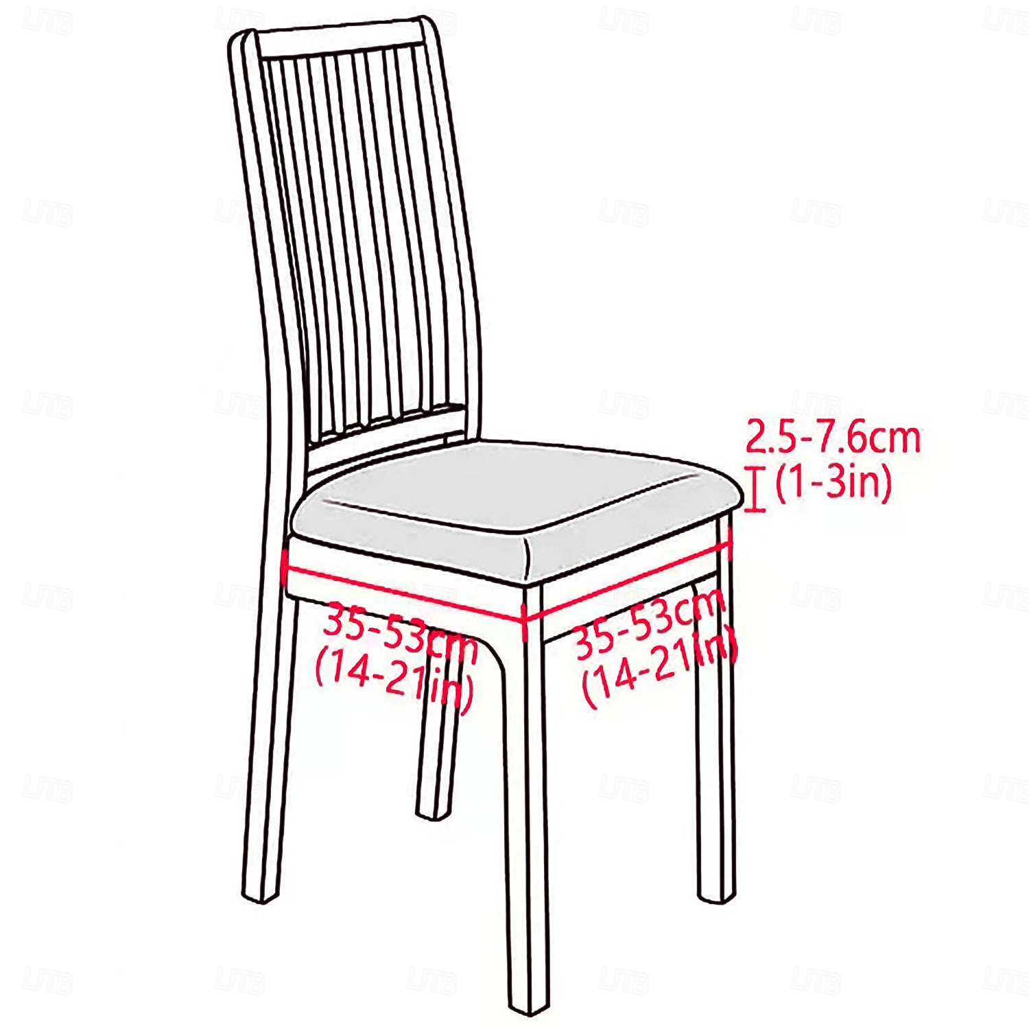 matstolsöverdrag geometriskt tryckt överdrag - modern och snygg geometrisk design - mjukt och töjbart tyg - skyddar och framhäver dina stolar - perfekt för hem och matsal 2025 - $9.49 –P1
