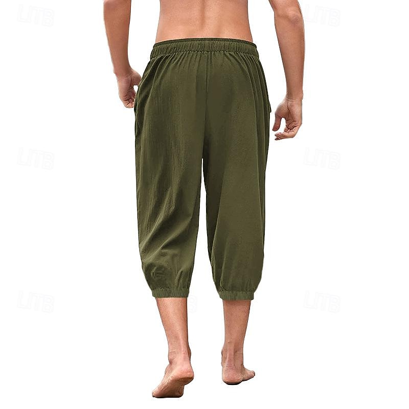 Retrò Vintage Medievale Rinascimento Pantaloni da pirata Cavaliere Celtico Ranger Tinta unica Costume Per uomo Costumi da pirata Fantasia Halloween Carnevale Mascherata Performance LARP Fiera del 2026 a $25.99 –P6